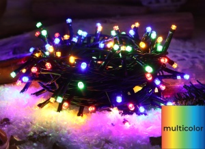 Ghirlandă luminoasă de Crăciun cu LED, color, int./exterior - Img 1