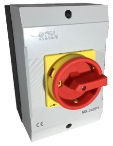Intrerupator 40A 13kw 0-1 ON-OFF 3 poli 400V AC IP65 industrial aplicat casetat - Img 2