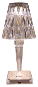 Lampă decorativă LED de birou, cu acumulator, umbrelă - Img 2