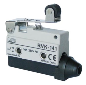 Limitator de cursa cu buton de limită 1NO+1NC comutator de poziție cu lamela cu rola IP40 - Img 1