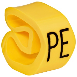 Marcaj pentru conductoare, "PE", de tras pe conductor