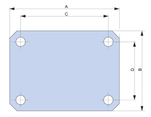 Modul derivaţie pt.bare flexibile 34×10mm, pe bare de 40mm - Img 2