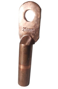 Papuc electric cupru Cu 25mm²terminali tubulari diametru gaura 8mm lungime 70mm