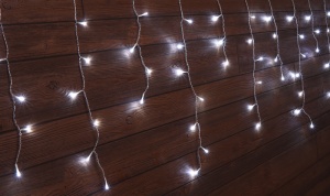 Perdea luminoasă LED de Crăciun, țurțuri, interior/exterior - Img 2