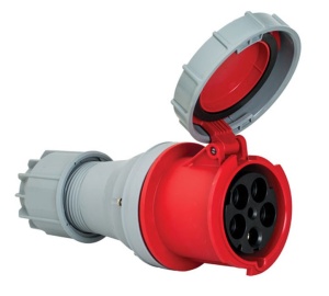 Priza trifazica mobila pe cablu 5 poli 125A 3P+N+E 6h CEE 380V IP67