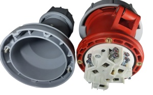 Priza trifazica mobila pe cablu 5 poli 63A 3P+N+E 6h CEE 380V IP67 - Img 3