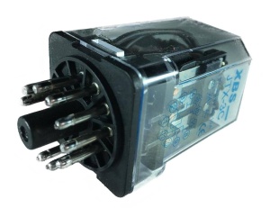 Releu industrial 11 pini contacte 24V DC