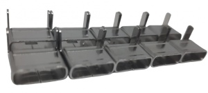 Set 10 bucati catarame clasice pentru prindere si fixare banda inox 12.7mm - Img 2