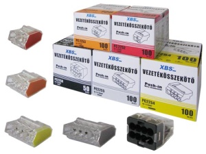 Set 100 buc clema legatura 5 fire conectare rapida 1-2.5mm2 24A - Img 3