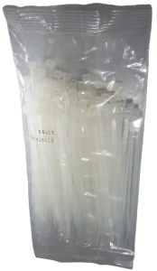 Set 100 buc colier cablu 450x7.6mm din plastic alb rezistenta 54.4kg Cobra 9450 - Img 2