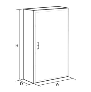 Tablou 700x500x200mm electric metalic industrial cu contrapanou galvanizat IP66 1000V 630A vopsit electrostatic - Img 3