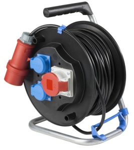 Tambur de cablu 20m 5x2.5 CEE cu siguranta IP44