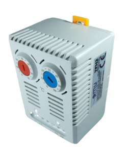 Termostat incalzire racire pe sina bimetal 0-60 grade 1NO/1NC IP20