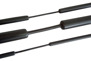 Tub termocontractabil subţire, contracţie 3:1, negru