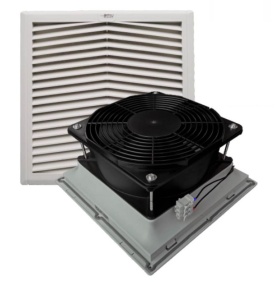 Ventilator cu filtru pentru tablouri electrice 255x255mm 47W 520m3 230V IP54 - Img 2