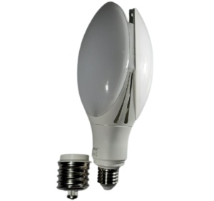 Bec LED de mare putere 40W E27 5200lm 4000K uz industrial cu adaptor E40/E27 - Img 3