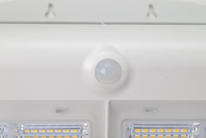 CIL de perete LED, panou fotovoltaic,detector mișcare, alb - Img 4