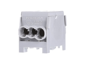 Clema de distributie gri 3 intrari ( 1x35+2x25mm2) si 3 iesiri (1x35+2x25mm2) - Img 1