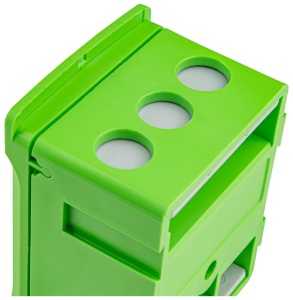 Clemă șir derivație, care poate fi plombată, verde - Img 4