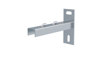 Consola 170x120mm NPZM150 electro-galvanizata suport pentru prindere canal cablu din sarma mesh 150mm, susținere maxim 86 kg
