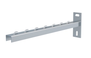 Consola 400x120mm NPZM400 electro-galvanizata suport pentru prindere canal cablu din sarma mesh 400mm, susținere maxim 78 kg