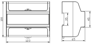 Contor de en. electrică direct,afişaj LCD, trifazat, 7 mod. - Img 4