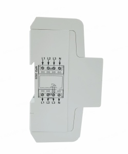 Contor digital de consum trifazic 3x100A IP51 cu montaj pe sina 4 module - Img 3