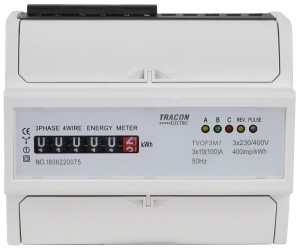Contor electromecanic de en.electrică, direct, 3 F, 7 mod.