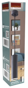 Corp de iluminat tip spot suspendat, negru - Img 2