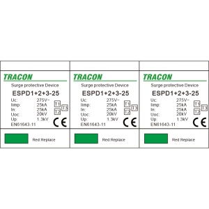 Descărcător de supratensiune T1+T2+T3, integrat, AC - Img 2