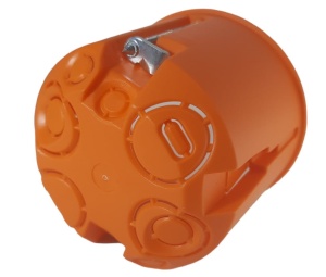 Doza aparataj rigips adanca diametru: 68mm, adancime: 61mm cu gauri predecupate pentru cabluri si tuburi IP30 - Img 2