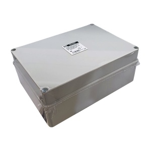 Doza aplicata patrata 300x220x120mm IP56 pentru distributie jonctiune ABS rezistenta UV fara presetupe margini netede - Img 3