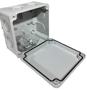 Doza patrata din plastic ABS 110x110x65mm IP67 IK06 - Img 3