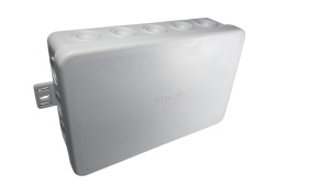 Doza ramificatie 134x89x40mm , cutie de jonctiune PE cu urechi de prindere 650 ° C IP55 - Img 3