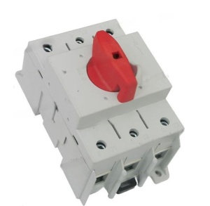 Intrerupator modular rotativ 3 poli 125A 0-1 ON-OFF IP20 montaj pe sina sau cu suruburi - Img 1