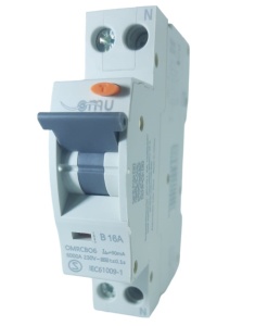 Intrerupator RCBO 16A curba B 30mA automat cu protectie diferentiala 1 modul 1P+N 6kA IP20