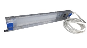 Lampa pentru iluminat tablouri electrice 48-265VAC/DC 5W 400lm IP20 cu intrerupator si fixare cu magnet, include cablu alimentare 2m - Img 1