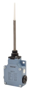 Limitator de cursă cu arc şitijă (material plastic + oţel)
