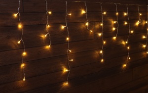 Perdea luminoasă LED de Crăciun, țurțuri, interior/exterior - Img 2
