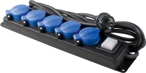 Prelungitor cu 5 prize cablu 1.5m H07RN-F 3G1,5 230V 16A max. 3500W IP44