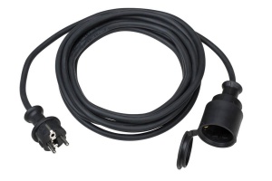 Prelungitor flexibil cauciuc in executie grea 5 metri 3x2.5 3500W H07RN-F 250V IP44