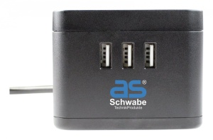 Prelungitor statie de incarcare 1.5m cablu H05VV-F 3G1.5 cu 2 prize schuko 16A 3 porturi USB 3V 2.4A si incarcare wireless 5W prin inductie maxim 3500W IP20 - Img 2