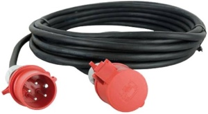 Prelungitor trifazic 30m cablu 5G6 H07RN-F 32A aprox. 22kW IP44 - Img 3