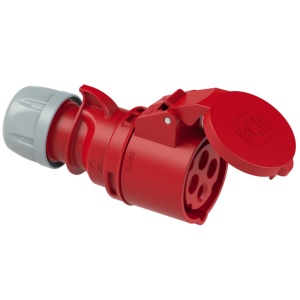 Priza trifazica mobila pe cablu 4 poli 16A 3P+E 6h CEE 380V IP44 - Img 3