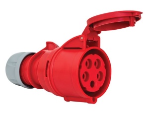 Priza trifazica mobila pe cablu 5 poli 32A 3P+N+E 6h CEE 380V IP44