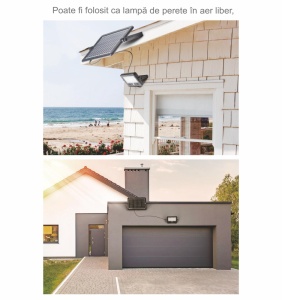 Proiector LED solar SOL-LRT-10W 10W, 1100lm, 4000K, power bank portabil, iesire USB, IP65 - Img 3