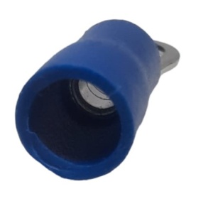 Set 100 buc papuc cupru izolat pentru fir de 1.5-2.5mm² cu gaura de 5mm - Img 3