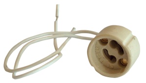 Soclu din porţelan pentru bec halogen MR230 (230V)