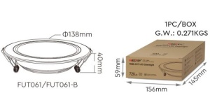 Spot LED Miboxer 9W RGB+CCT 720lm 80lm/W 2700K~6500K, 16 milioane de culori intensitatea luminii ajustabila, control de la distanta 30m 2.4GHz - Img 3