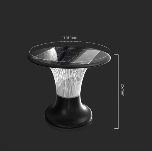 Stâlpişor pitic solar 15W 2200lm 4000K/6000K 257 x 257mm exterior IP65 cu funcţionare până la 80 de ore, baterie LiFePO4 6000mAh - Img 2